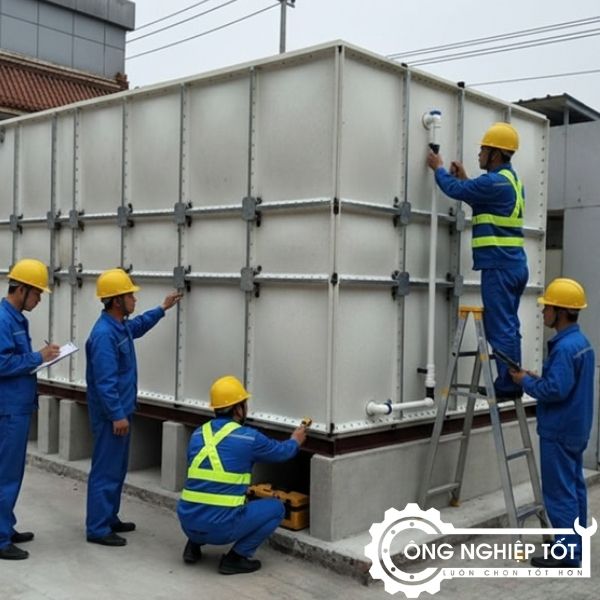 Đội kỹ sư Công Nghiệp Tốt kiểm định bồn SMC 30m³